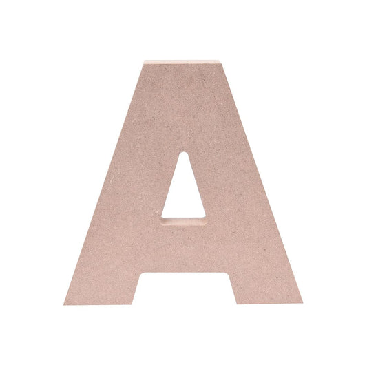 5-Inch Wooden Capital Letter A - MDF Cutout