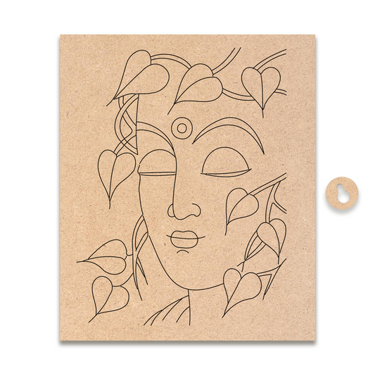 Pre-marked MDF Painting Board - Krishna Design