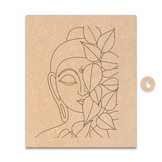 Pre-marked MDF Painting Board - Buddha Design