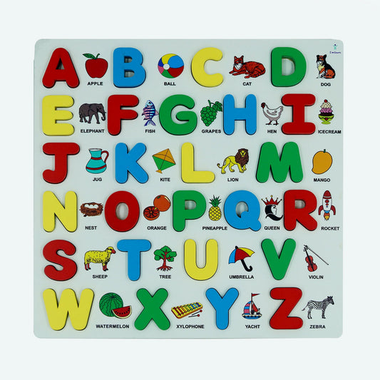 Wooden Alphabet Picture Puzzle A-Z with Objects