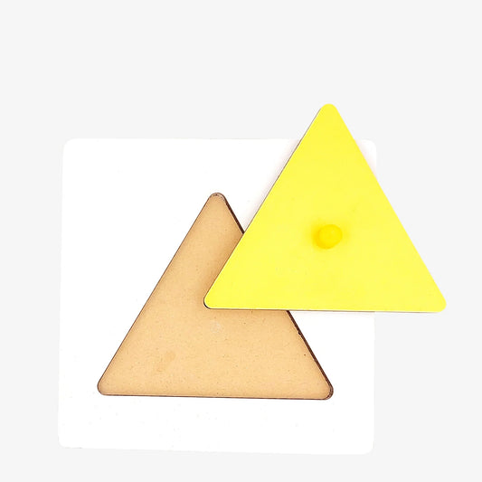 Wooden Triangle Puzzle - Educational Shape Learning Toy